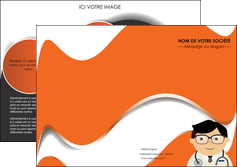 exemple depliant 2 volets  4 pages  materiel de sante medecin medecine docteur MIDBE28779