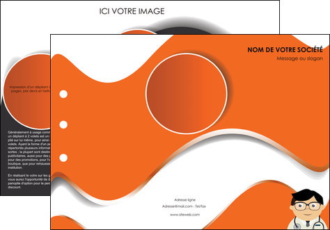 personnaliser modele de depliant 3 volets  6 pages  materiel de sante medecin medecine docteur MIDBE28787