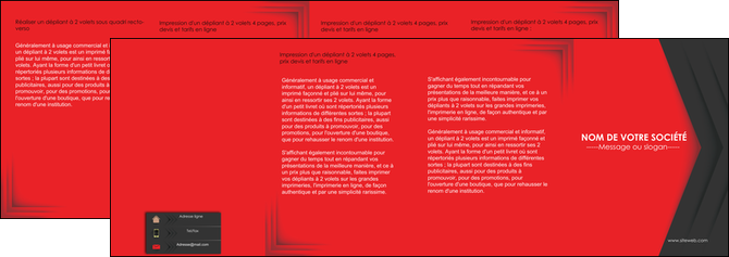 exemple depliant 4 volets  8 pages  texture structure courbes MIDBE28845
