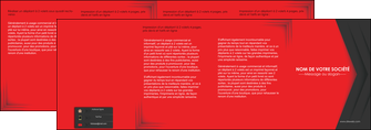 exemple depliant 4 volets  8 pages  texture structure courbes MIF28845