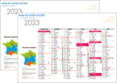 realiser affiche exemple calendrier 2020 bancaire a2 recto verso calendrier de bureau 12 mois MLGI28877