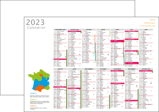 cree affiche calendrier bancaire 2020 a3 calendrier de bureau 12 mois MIDLU28879
