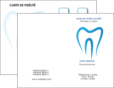 personnaliser maquette carte de visite dentiste dents dentiste dentier MFLUOO28989