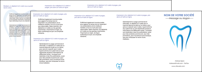 modele en ligne depliant 4 volets  8 pages  dentiste dents dentiste dentier MFLUOO28993