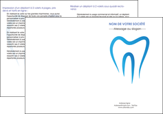 modele depliant 2 volets  4 pages  dentiste dents dentiste dentier MFLUOO28997