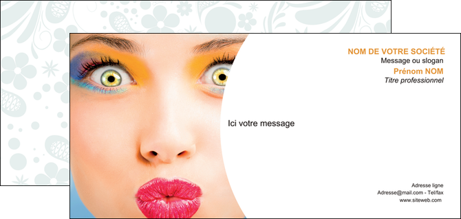 impression carte de correspondance centre esthetique  beaute bien etre coiffure MFLUOO29033