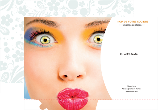 impression pochette a rabat centre esthetique  beaute bien etre coiffure MFLUOO29041