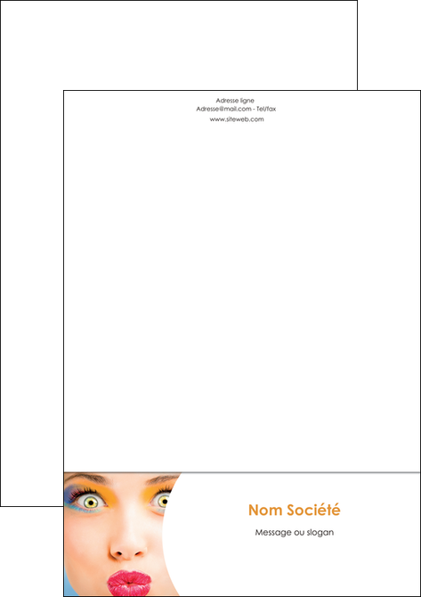 imprimerie tete de lettre centre esthetique  beaute bien etre coiffure MFLUOO29049