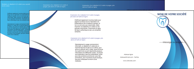impression depliant 4 volets  8 pages  dentiste dents dentiste dentier MFLUOO29103