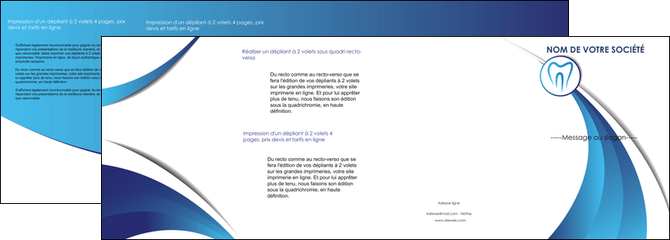 exemple depliant 4 volets  8 pages  dentiste dents dentiste dentier MFLUOO29105