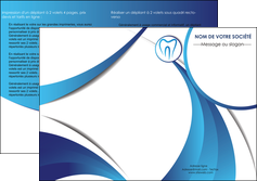 imprimer depliant 2 volets  4 pages  dentiste dents dentiste dentier MFLUOO29107