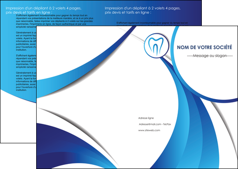 faire modele a imprimer depliant 2 volets  4 pages  dentiste dents dentiste dentier MFLUOO29109