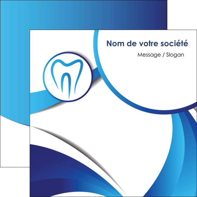 maquette en ligne a personnaliser flyers dentiste dents dentiste dentier MFLUOO29123