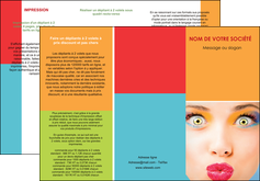 modele en ligne depliant 3 volets  6 pages  cosmetique beaute bien etre coiffure MLGI29317