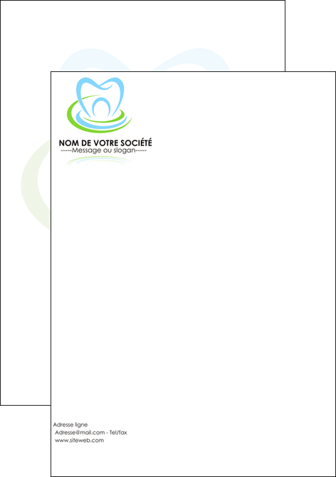 creer modele en ligne flyers dentiste dents dentiste dentisterie MFLUOO29355