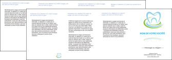 faire depliant 4 volets  8 pages  dentiste dents dentiste dentisterie MLGI29359