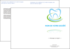 personnaliser maquette depliant 2 volets  4 pages  dentiste dents dentiste dentisterie MLGI29361