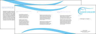 modele depliant 4 volets  8 pages  dentiste dents dentiste dentisterie MLGI29465