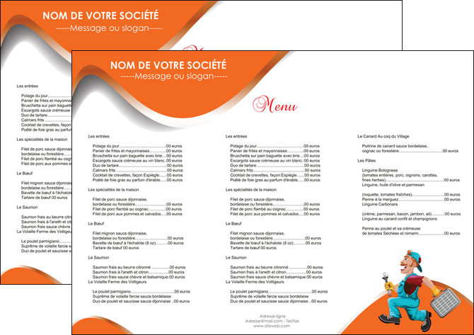 modele set de table plomberie travail travailleur casquette MIDBE29573