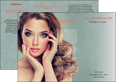 personnaliser modele de depliant 3 volets  6 pages  centre esthetique  beaute bien etre coiffure MFLUOO29597
