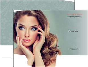 creation graphique en ligne pochette a rabat centre esthetique  beaute bien etre coiffure MFLUOO29617