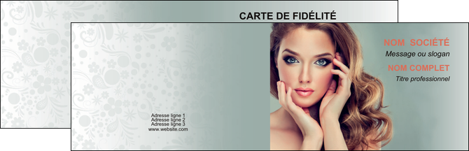 personnaliser modele de carte de visite centre esthetique  beaute bien etre coiffure MFLUOO29621