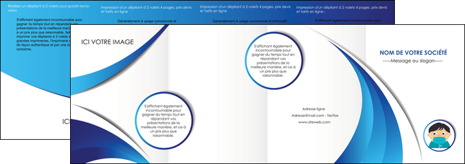 personnaliser modele de depliant 4 volets  8 pages  infirmier infirmiere medecin medecine sante MIDLU29637