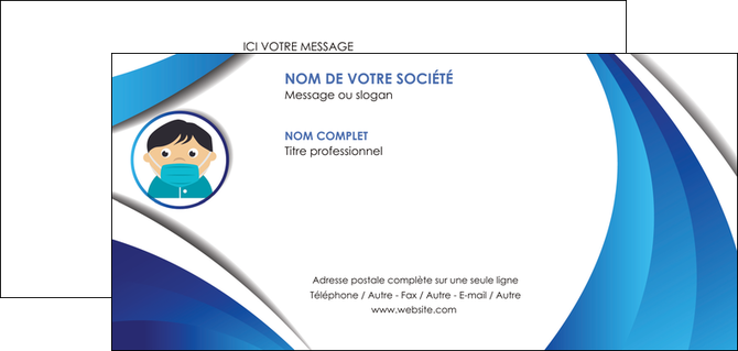 imprimer carte de correspondance infirmier infirmiere medecin medecine sante MIDLU29649