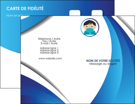 personnaliser maquette carte de visite infirmier infirmiere medecin medecine sante MIDLU29653