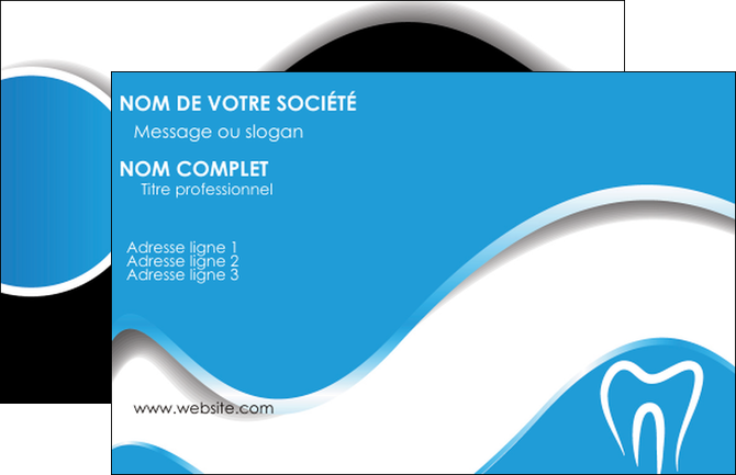 modele en ligne carte de visite dentiste dents dentiste dentisterie MFLUOO29665