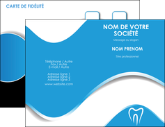 personnaliser maquette carte de visite dentiste dents dentiste dentisterie MLGI29671