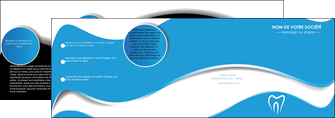 creation graphique en ligne depliant 4 volets  8 pages  dentiste dents dentiste dentisterie MLGI29675