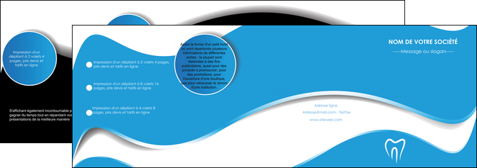 imprimerie depliant 4 volets  8 pages  dentiste dents dentiste dentisterie MFLUOO29677