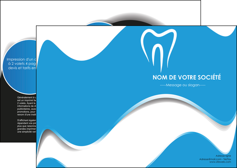 cree depliant 2 volets  4 pages  dentiste dents dentiste dentisterie MFLUOO29679