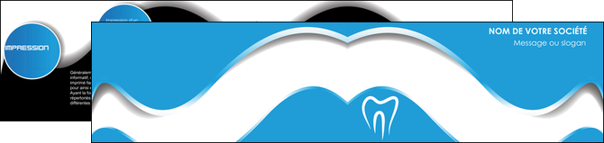 creation graphique en ligne depliant 2 volets  4 pages  dentiste dents dentiste dentisterie MFLUOO29695