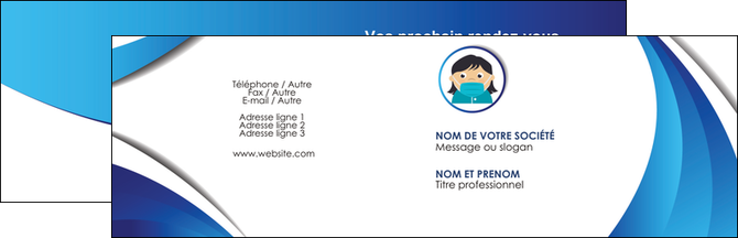 creer modele en ligne carte de visite infirmier infirmiere medecin medecine docteur MIDLU29703