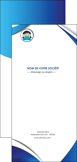 creation graphique en ligne flyers infirmier infirmiere medecin medecine docteur MIDLU29705