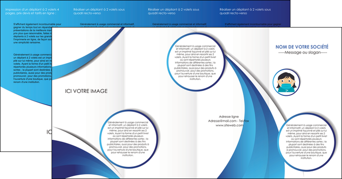 exemple depliant 4 volets  8 pages  infirmier infirmiere medecin medecine docteur MIDLU29711