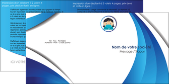 modele en ligne depliant 2 volets  4 pages  infirmier infirmiere medecin medecine docteur MIF29731