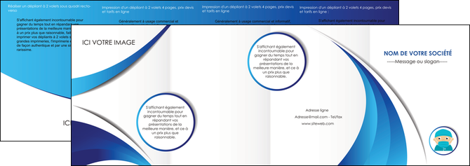 creation graphique en ligne depliant 4 volets  8 pages  infirmier infirmiere medecin medecine docteur MIDBE29833
