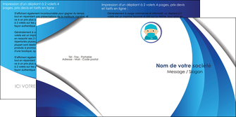 creer modele en ligne depliant 2 volets  4 pages  infirmier infirmiere medecin medecine docteur MIF29847