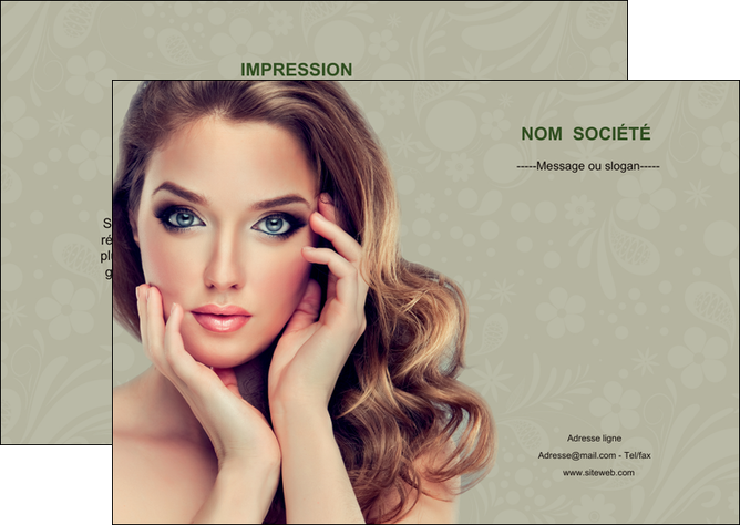faire modele a imprimer flyers centre esthetique  beaute bien etre coiffure MFLUOO29865