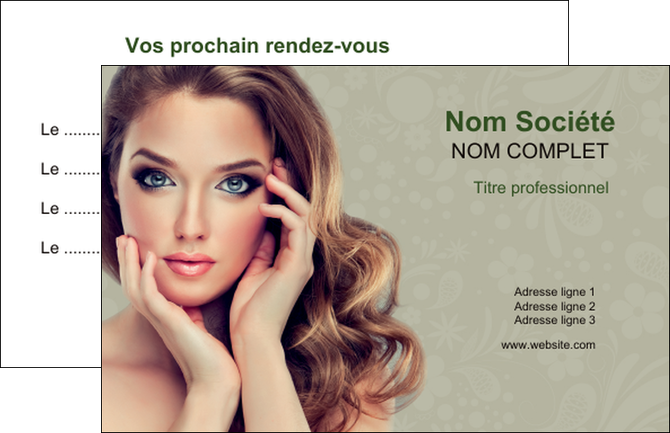 faire modele a imprimer carte de visite centre esthetique  beaute bien etre coiffure MFLUOO29889