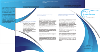 modele depliant 4 volets  8 pages  dentiste dents dentiste dentisterie MLGI29935