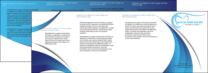 modele depliant 4 volets  8 pages  dentiste dents dentiste dentisterie MLGI29941