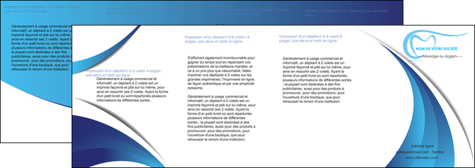 exemple depliant 4 volets  8 pages  dentiste dents dentiste dentisterie MFLUOO29943
