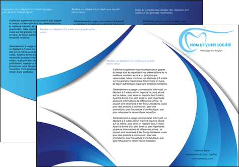 imprimer depliant 3 volets  6 pages  dentiste dents dentiste dentisterie MFLUOO29951
