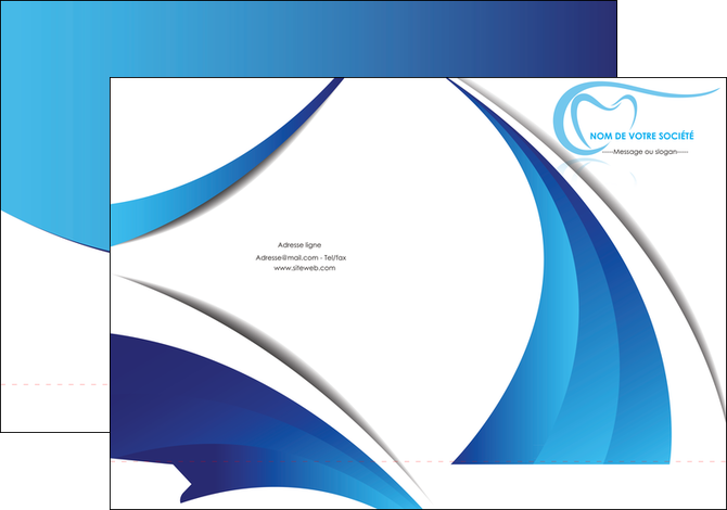 creer modele en ligne pochette a rabat dentiste dents dentiste dentisterie MFLUOO29963