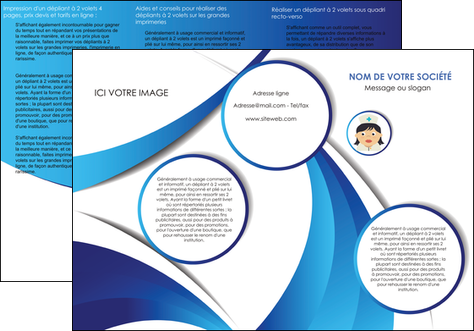 modele en ligne depliant 3 volets  6 pages  infirmier infirmiere medecin medecine docteur MIDLU30025