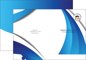 creer modele en ligne pochette a rabat infirmier infirmiere medecin medecine docteur MIDLU30037